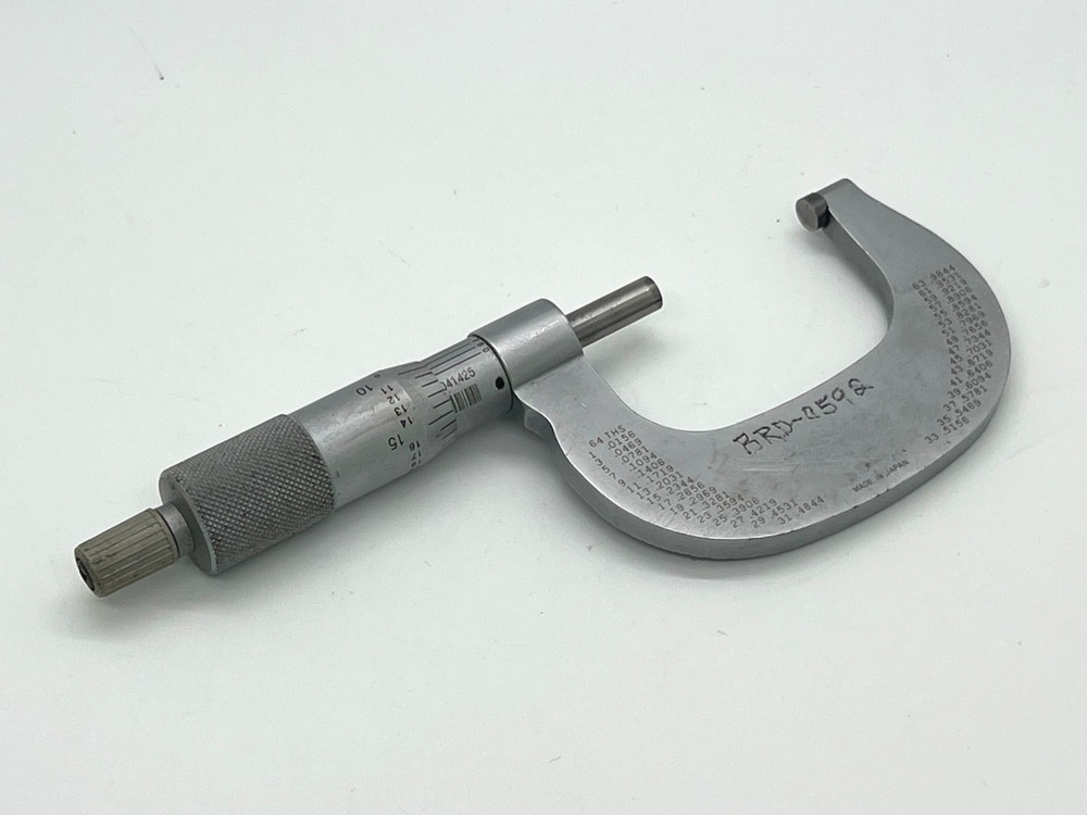 Mitutoyo 1-2", .0001" Outside Micrometer Mechanical Caliper