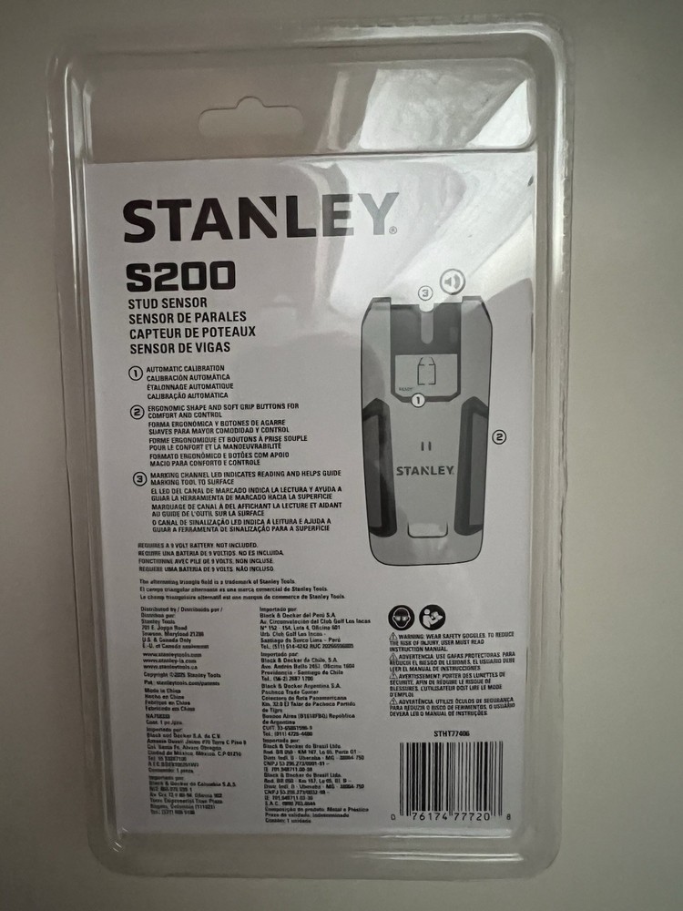Stud Sensor S-200 S200 Stanley STHT77406