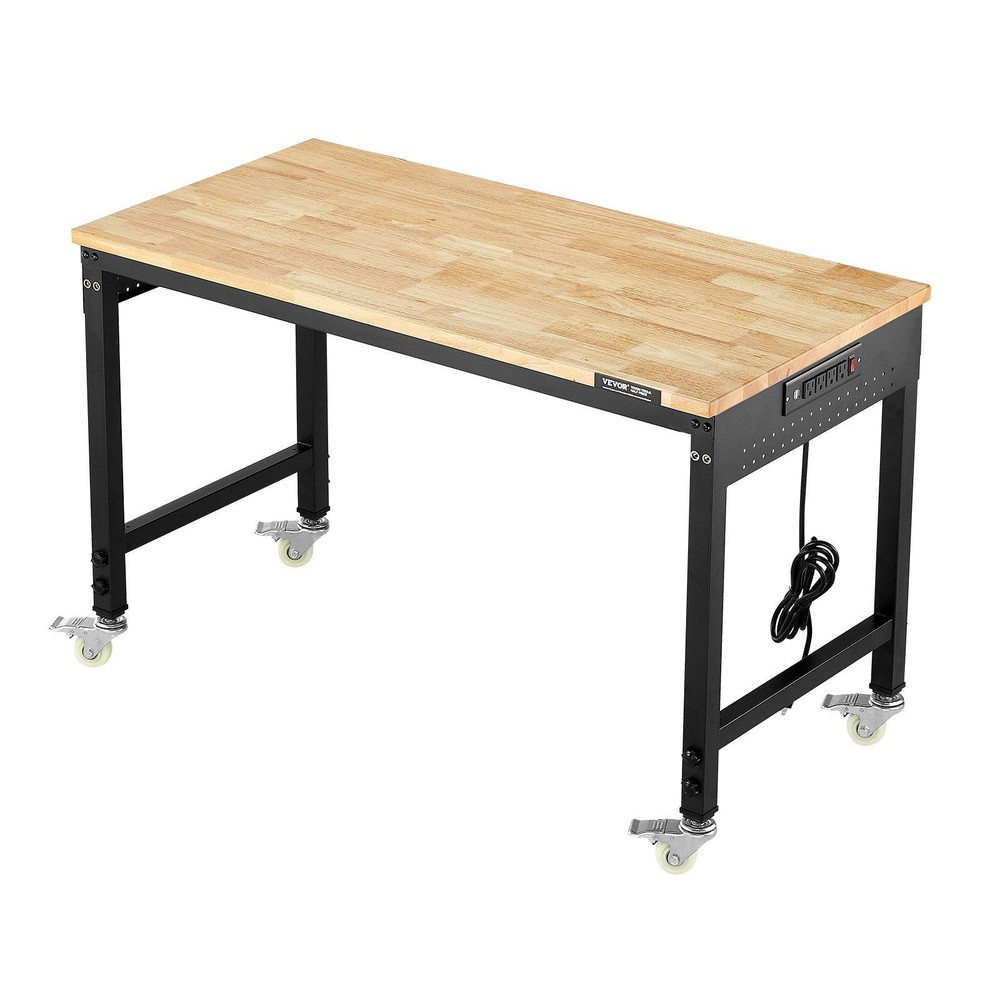 48in Ergonomic Workbench 2000lb Support Locking Casters Included