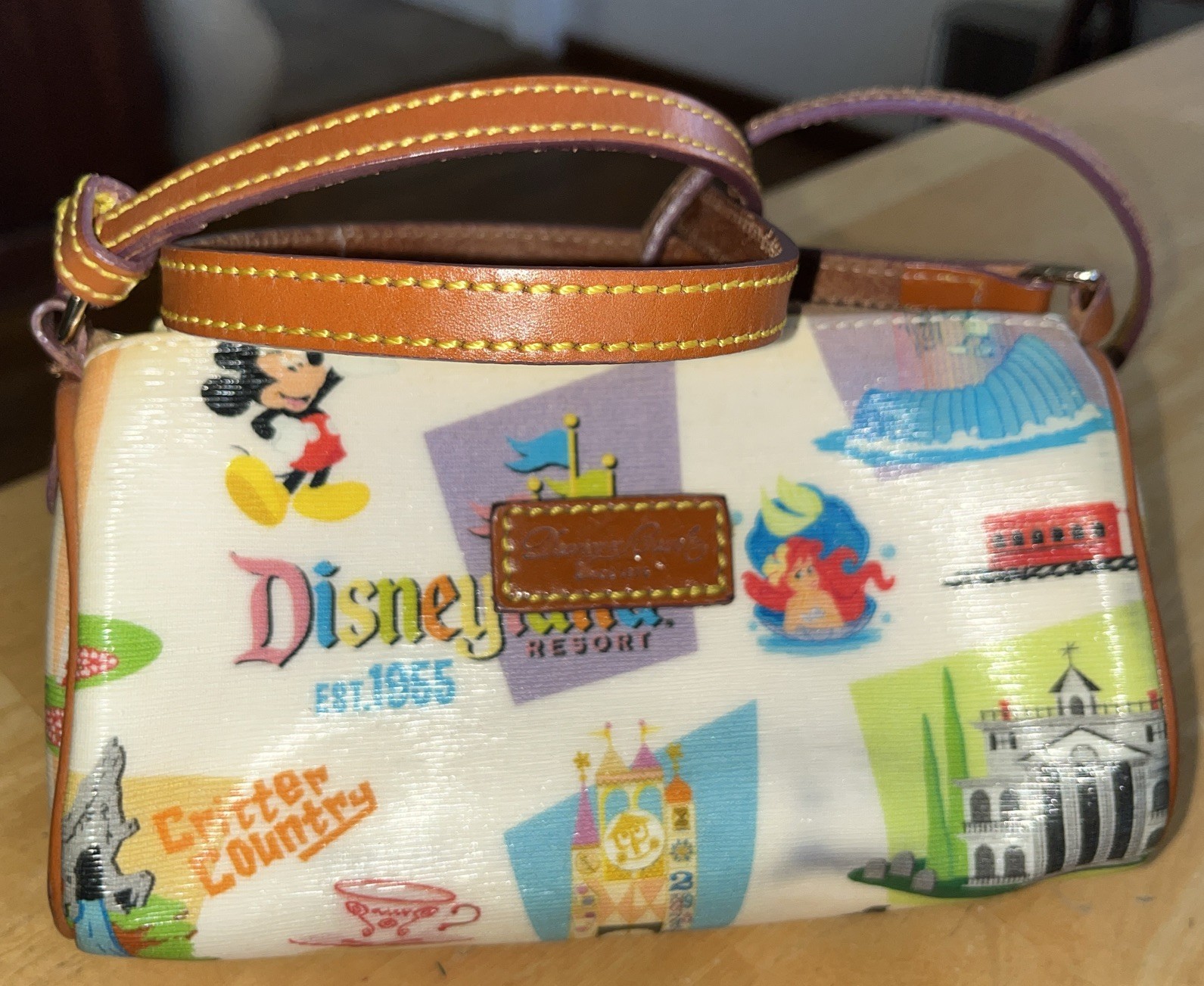 Disney x Dooney & Bourke Disneyland Retro Attractions 7” Crossbody Barrel Purse!