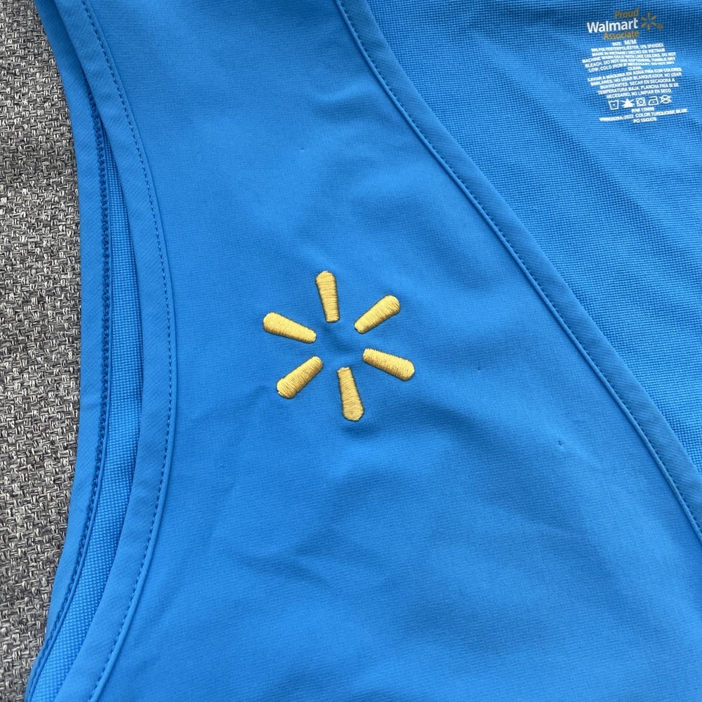 (#2) Walmart Medium Blue Employee Uniform Vest
