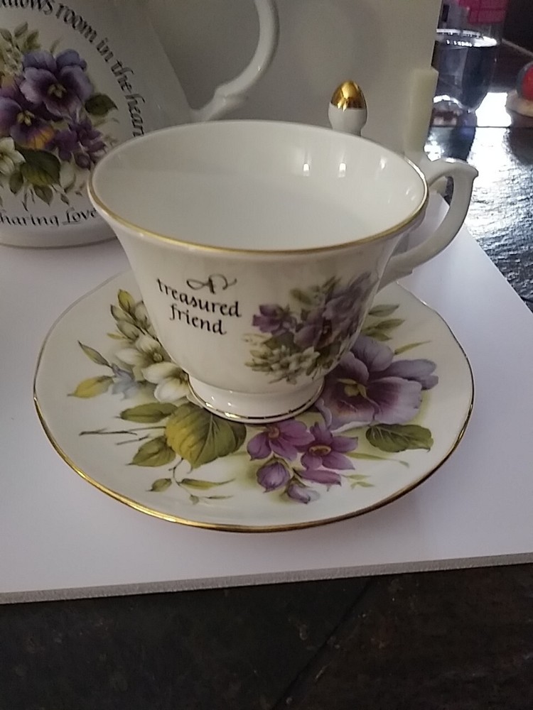 Gold Edged Tea Set