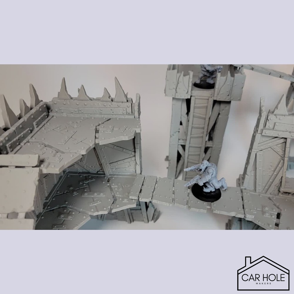 Orky Killteam Badlands - Modular Ork Terrain for 28mm Post-Apocalyptic Wargames