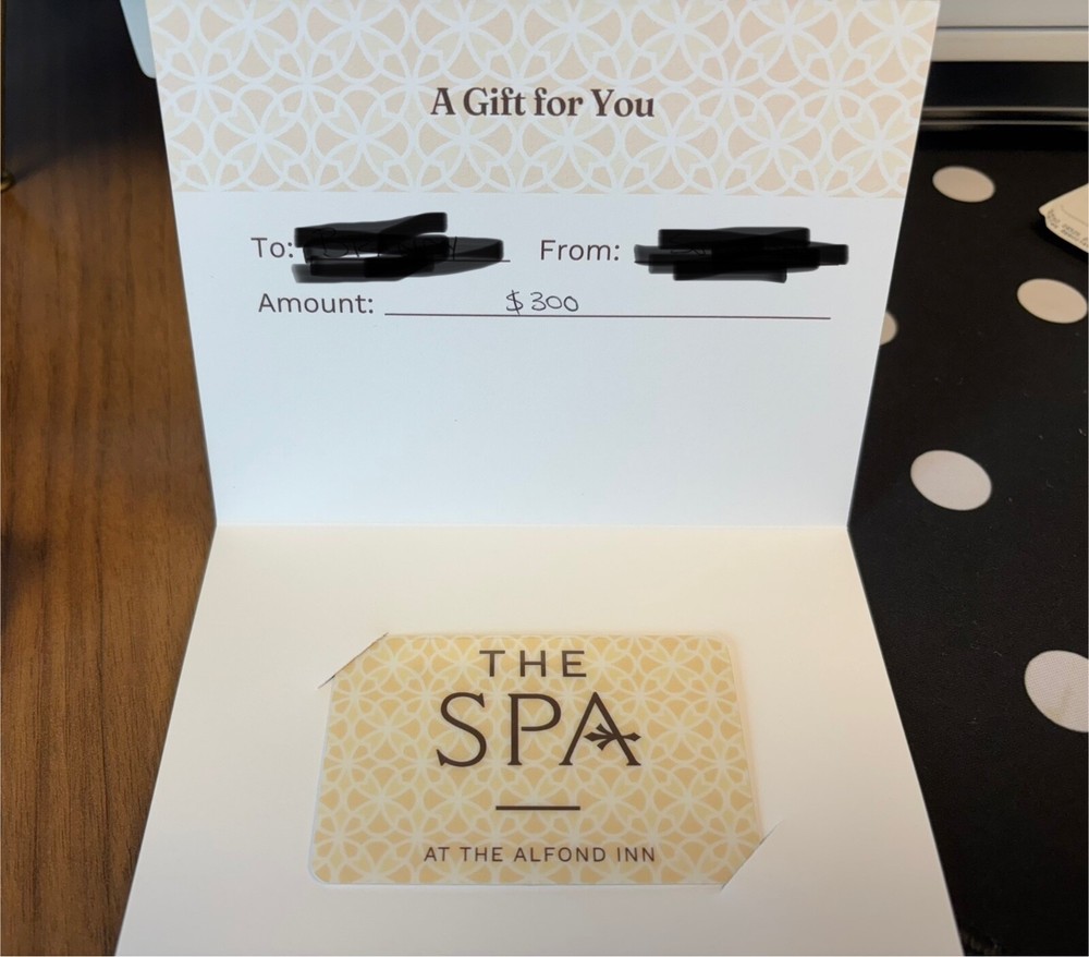 Spa Gift Card
