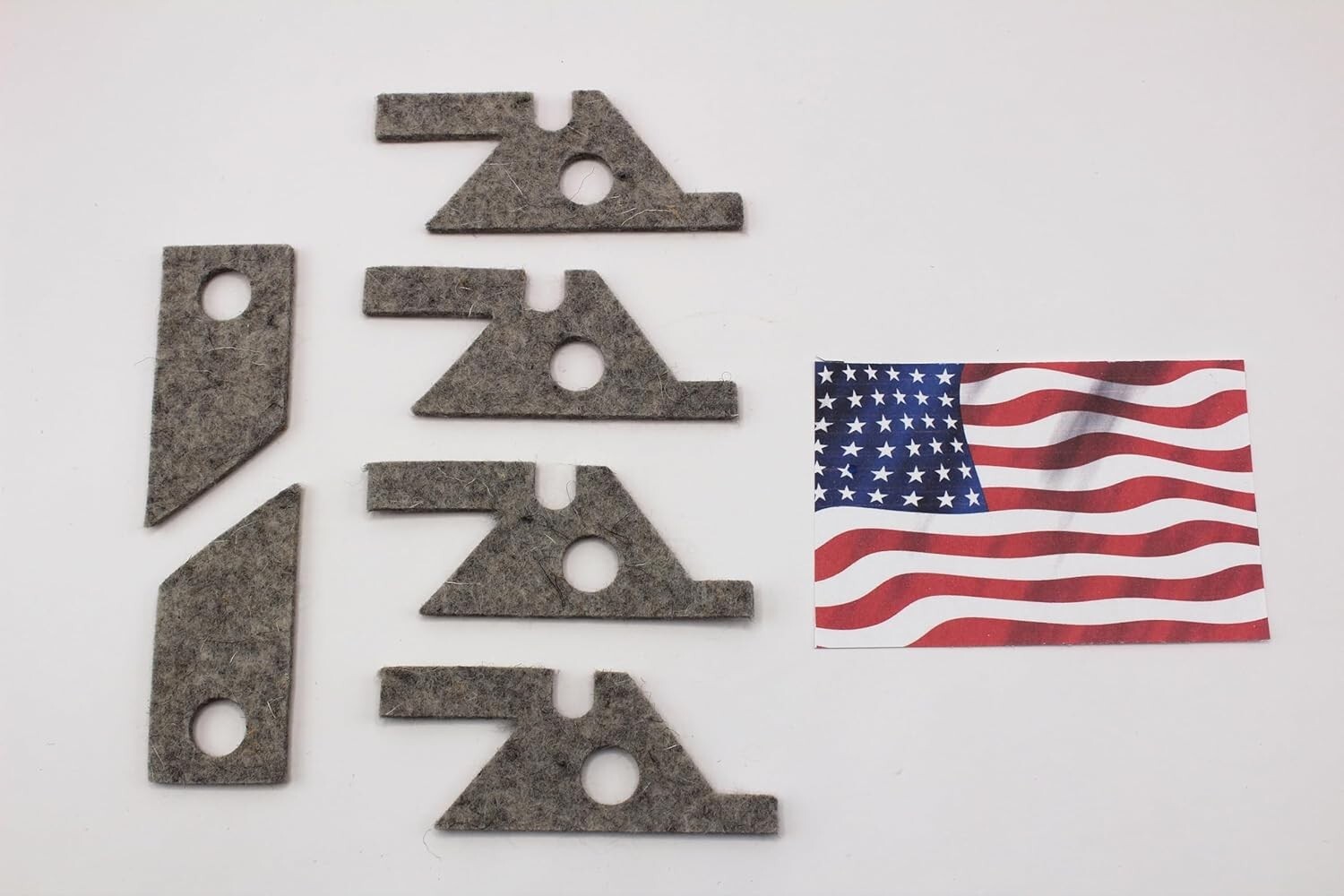 BRIDGEPORT MILL die cut not laser cut SADDLE & KNEE FELT WAY WIPER KIT M1601