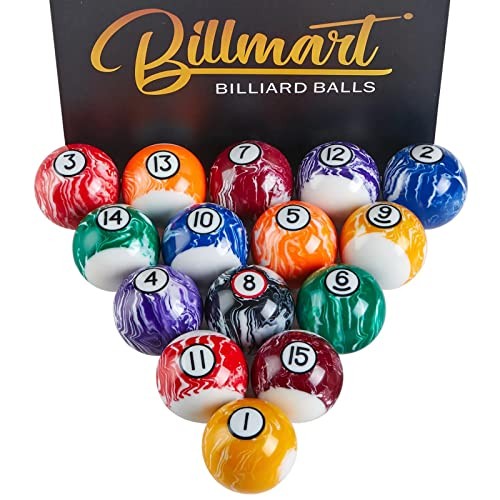 Billiard Balls Set 16 Pool Table Balls Marble Premium