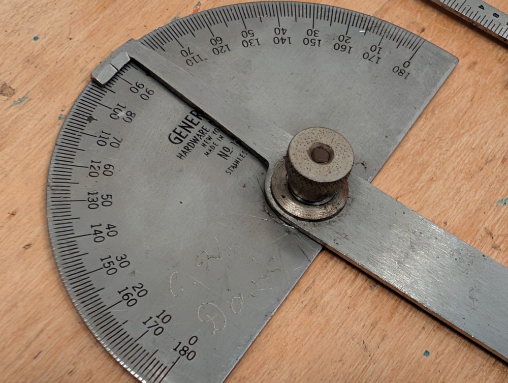 General Tools No.444 Depth Angle Gage No.16 Multi-Use Tool No.17 Protractor Rule