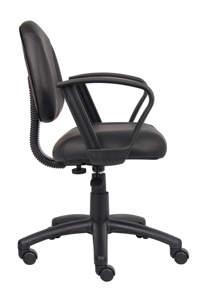 Boss Black Posture Chair W/ Loop Arms MODEL # B307