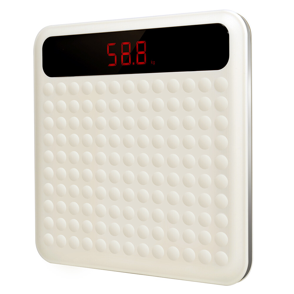 Uten Digital Scale,High Precision Step-On Tech,Large Non-Slip Platform,LCD,400lb