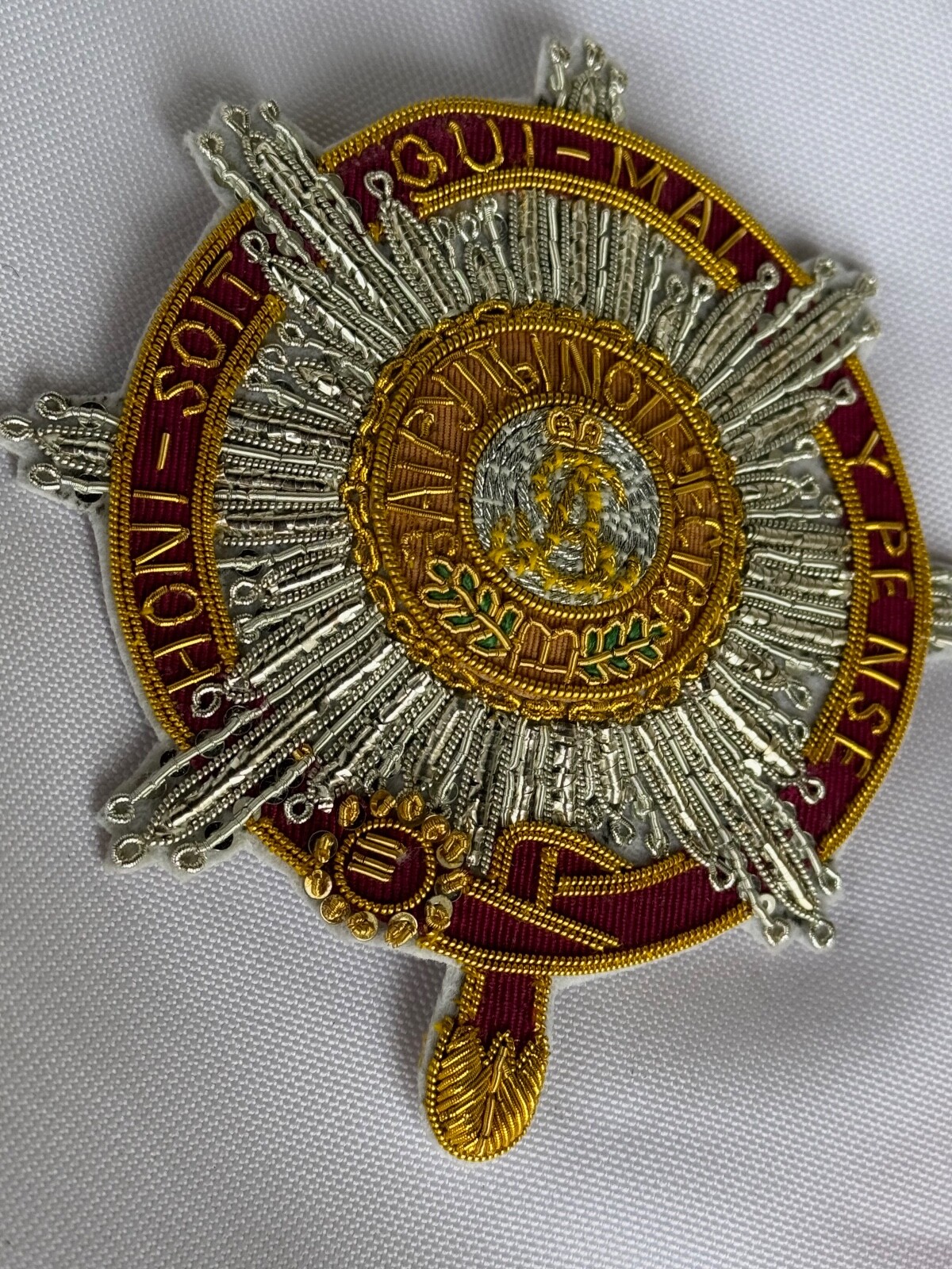 Imperial Order of St.Alexander combined British Embroidered star, replic 1850s