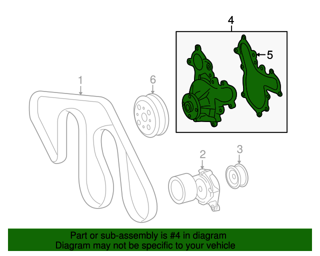 2007-2021 Toyota Tundra Engine Water Pump w/Gasket 5.7L V8 GENUINE OEM PART