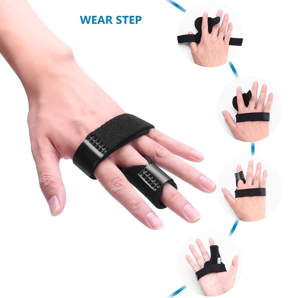 CLISPEED Trigger Finger Splint: Finger Support Brace Adjustable Fracture Spli...
