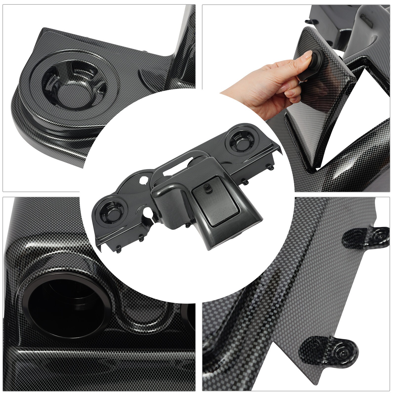 Carbon Fiber Color Dashboard Console Panel For 2008-Up EZGO RXV Models