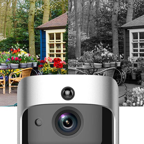 Security Camera Bell Wireless Video Doorbell Kit Smart Phone Intercom Fits Home