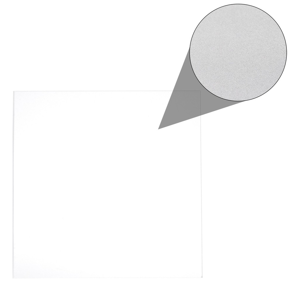 ABS Plastic Sheet 8 x 8", 1/12" Thick Leather Texture Transparent 2Pcs