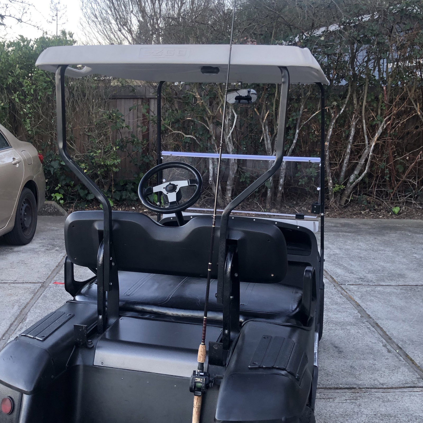 For EZGO TXT Medalist 1994-2013 14 Folding Golf Cart Windshield Clear Windscreen