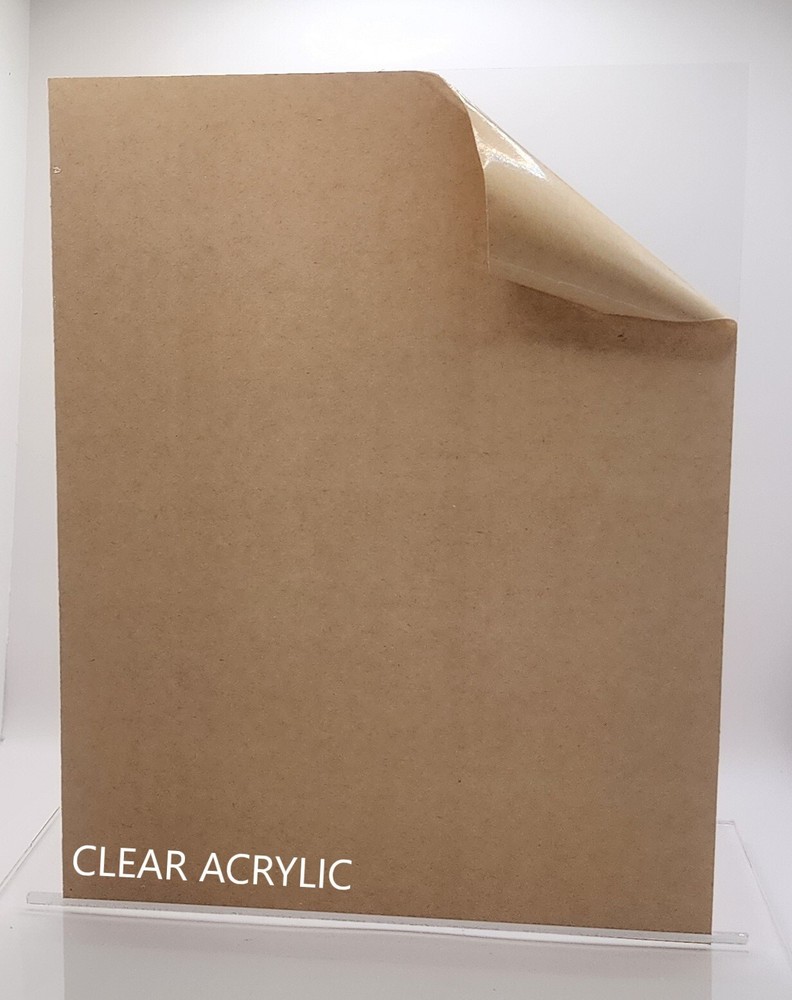 Acrylic Plexiglass Plastic Sheet - 1/8" Thick - Clear - 12" x 12"