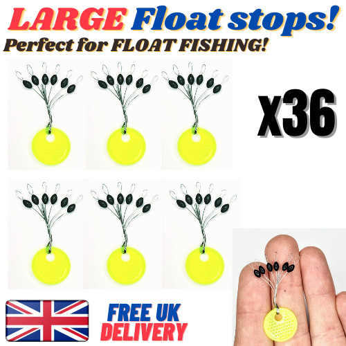 Float Stops x 72 - Rubber Barrel Rig Buffer Line & Braid FISHING FREE P&P