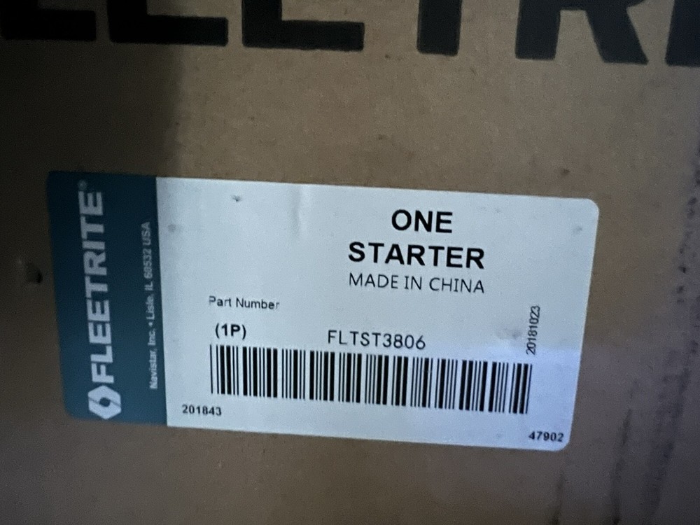 FLTST3806 FLEETRITE 38MT STARTER 12 VOLT 10 TEETH