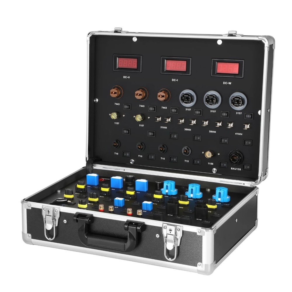Multifunctional Auto LED Bulbs Tester LED Demo Case with 7- 30V Adjustable Volt