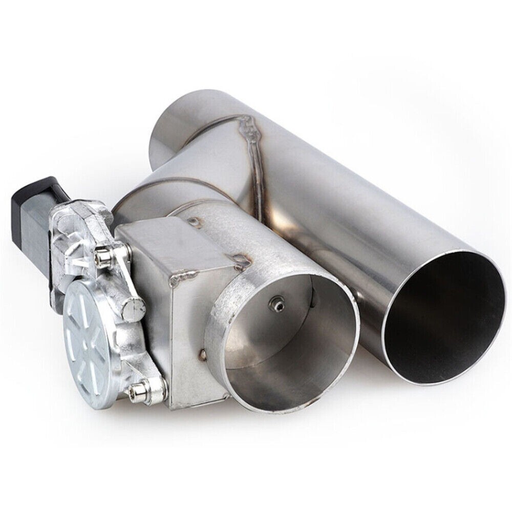 2pcs 3"Electric Downpipe E-Cut Out Valve + One Controller Remote Kit