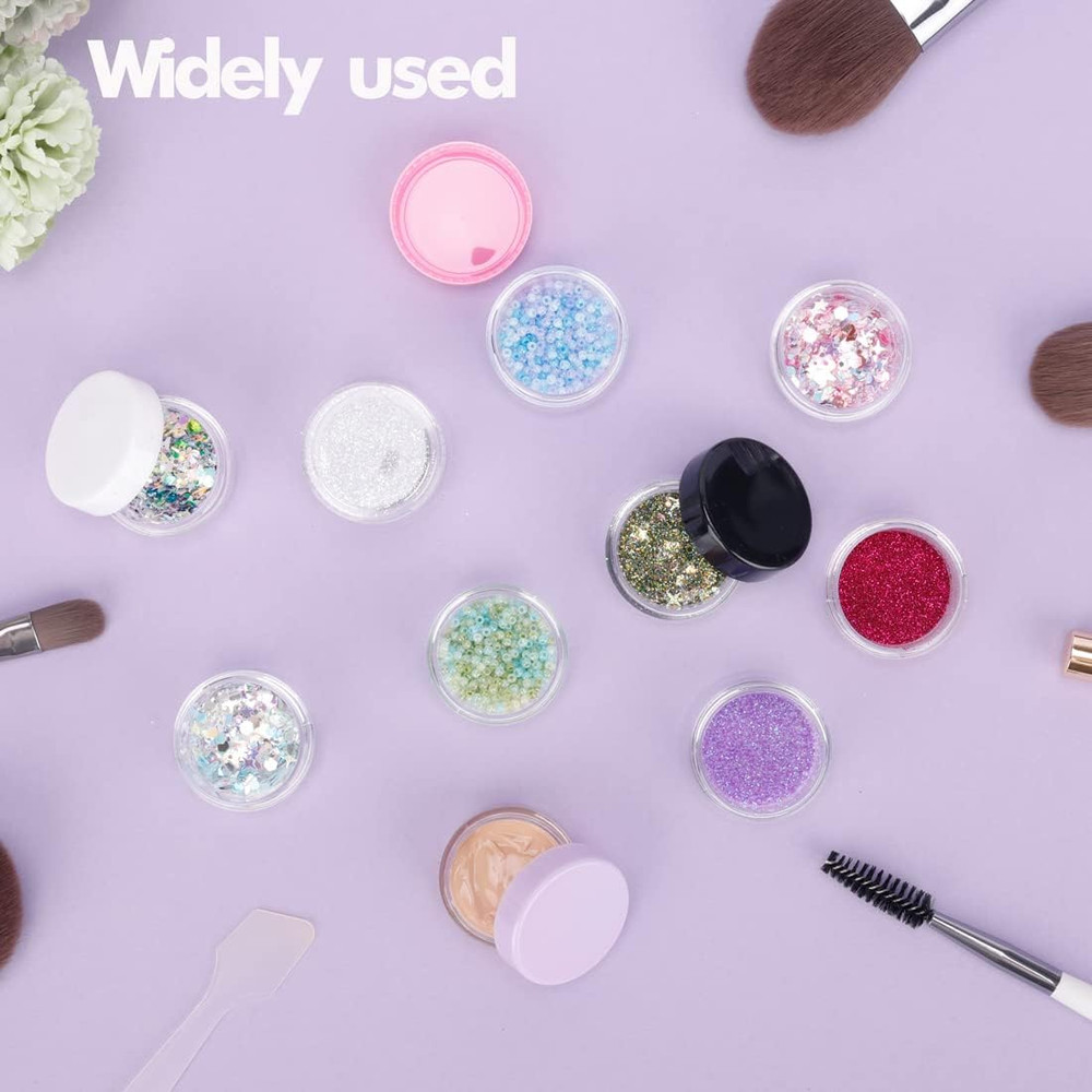 5 Gram Sample Containers with Lids, 50 Count 5ML Sample Jars, Empty Cosmetic
