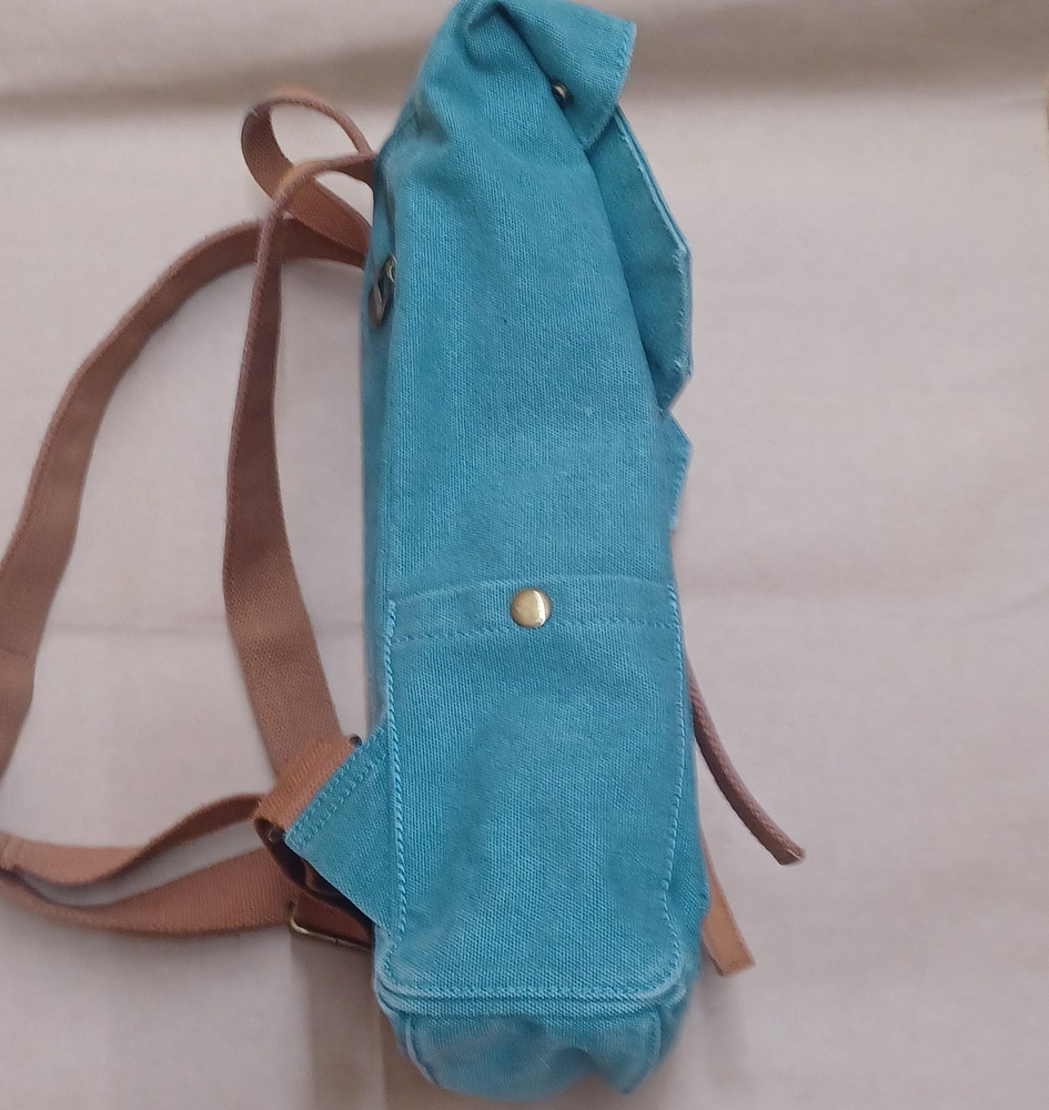 ZEDE Paris Station platform backpack Canvas Leather Designer