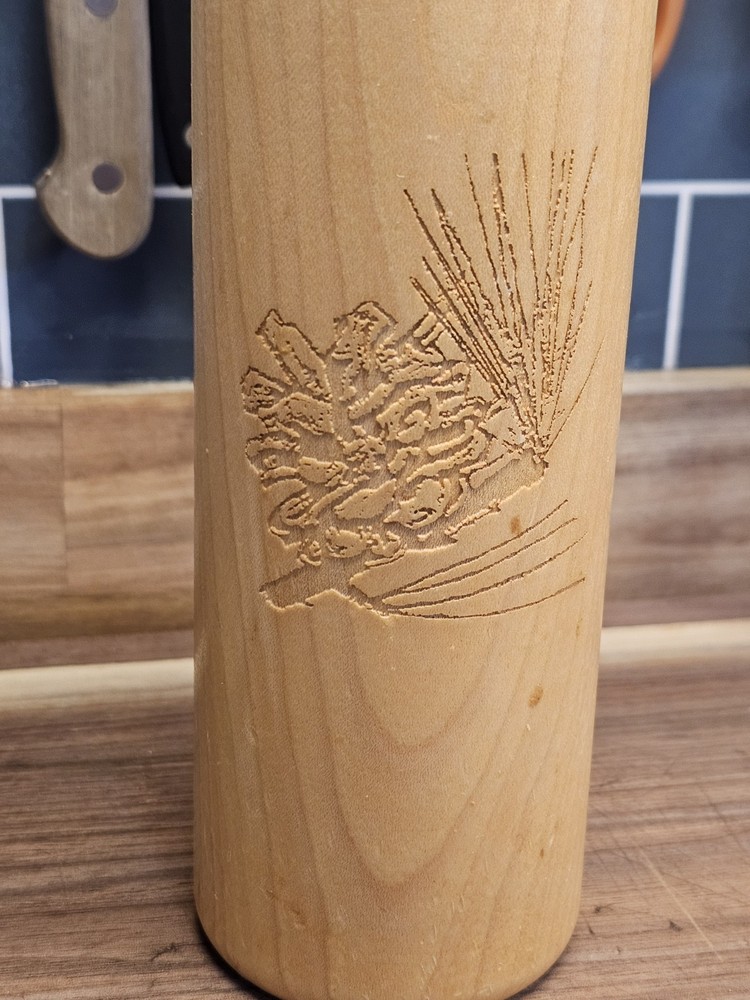Wine Bottle Wood Pepper Mill Grinder Vintage