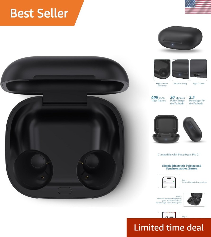 Portable Powerbeats Pro 2 Charging Case with Bluetooth Sync and LED Indicators