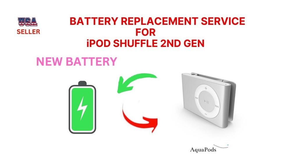 iPod shuffle 2nd Generation battery replacement service- I'll  fix it.