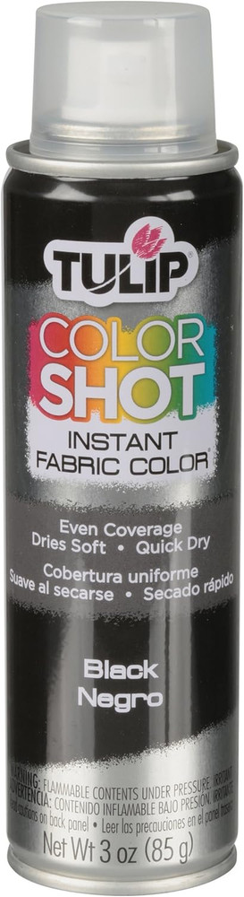 Colorshot Instant Fabric Spray Color 3Oz. Black