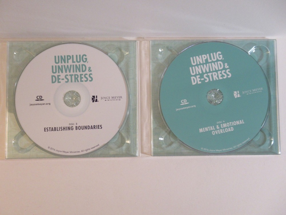 Joyce Meyer - Unplug, Unwind & De-Stress (CD) - 4 Disc Set