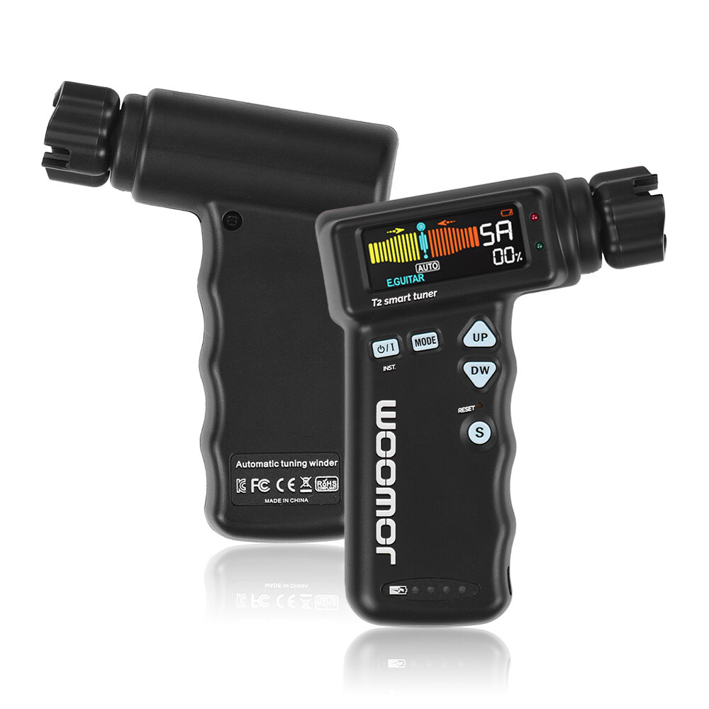JOWOOM Automatic Guitars Ukulele Tuner Rechargeable Electric String Winder H0V0