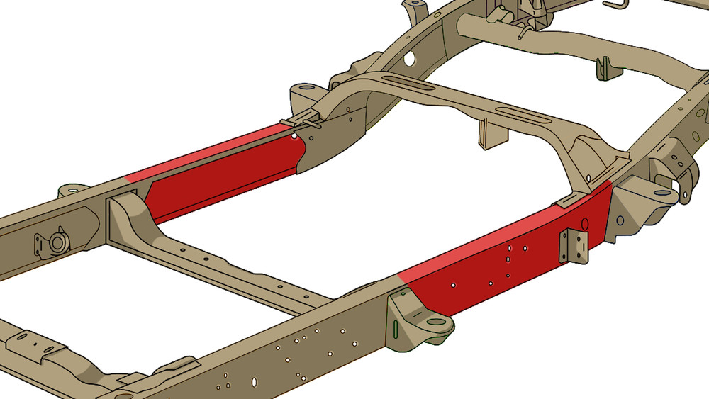 Rust Buster Frameworks RB7314L Vehicle Frame Assembly