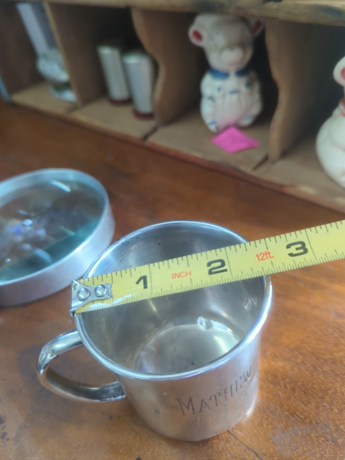 Vintage Towle Sterling Baby Cup Mathew Monogram