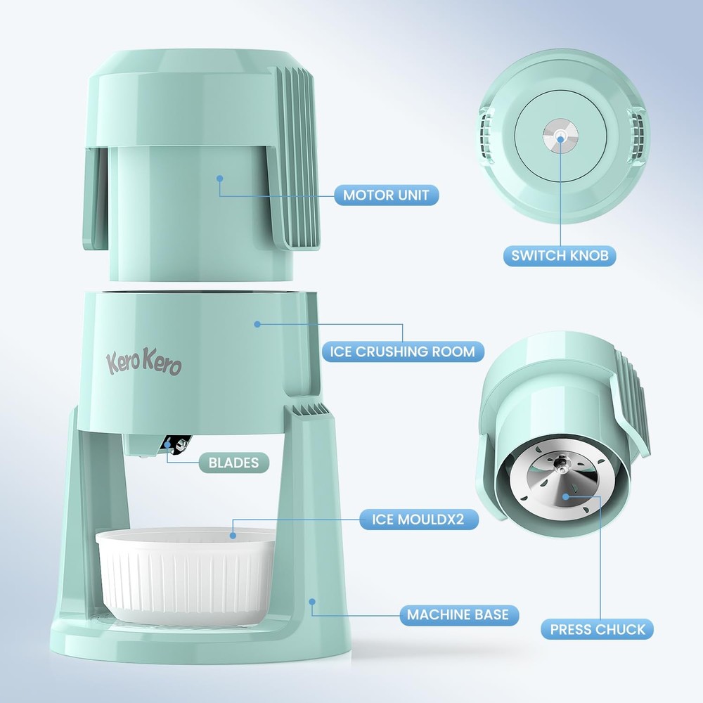 Professional Shaved Ice Machine: RX03 Electric Snow Cone Maker & ICEE Machine...