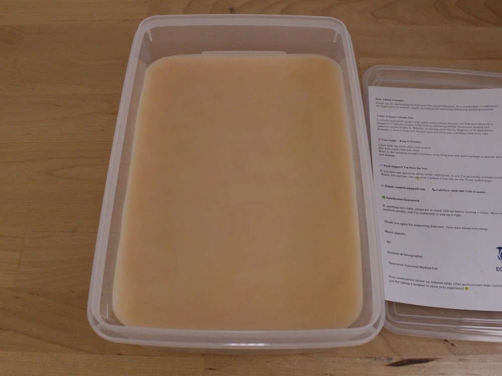 Echonect Ultrasound Practice Pad Training Model for Needle Insertion - NEW