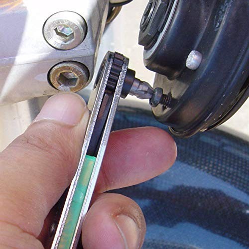 Ultra Low Profile 90 Degree Offset Ratcheting Screwdriver Magnetic Bits Set