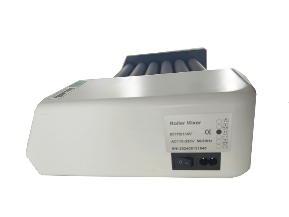 Lab Roller Mixer LCD Display with 6 Rollers Length 28cm Rotating Shaking