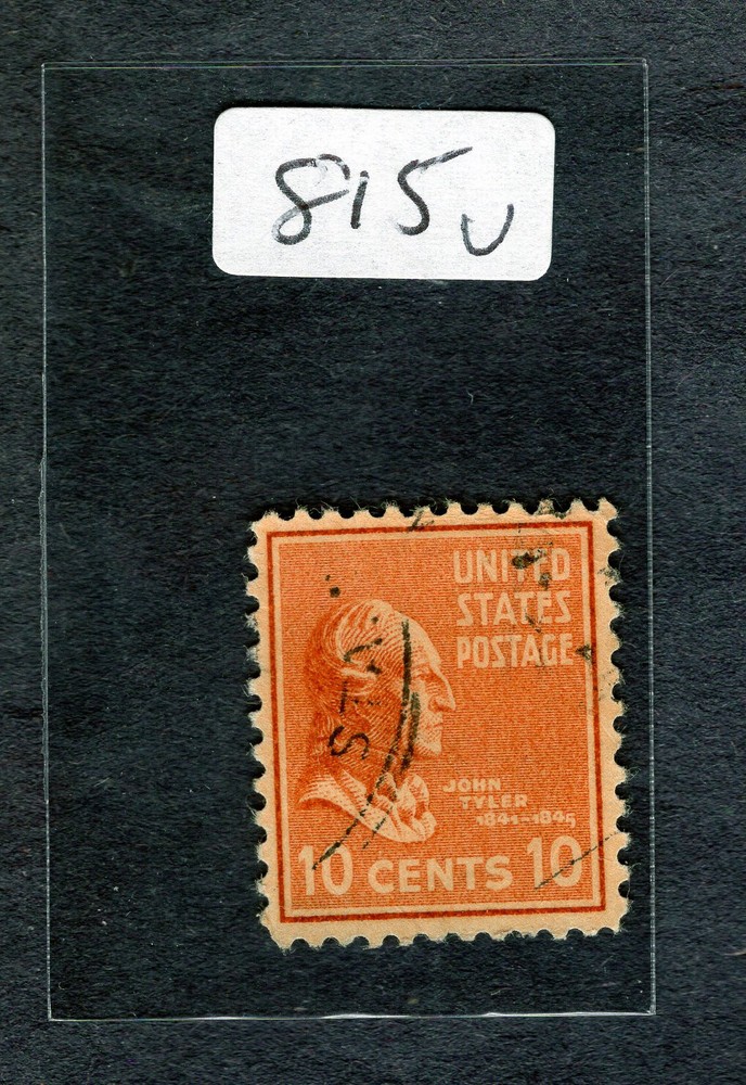 1938 Stamp #815 John Tyler Used