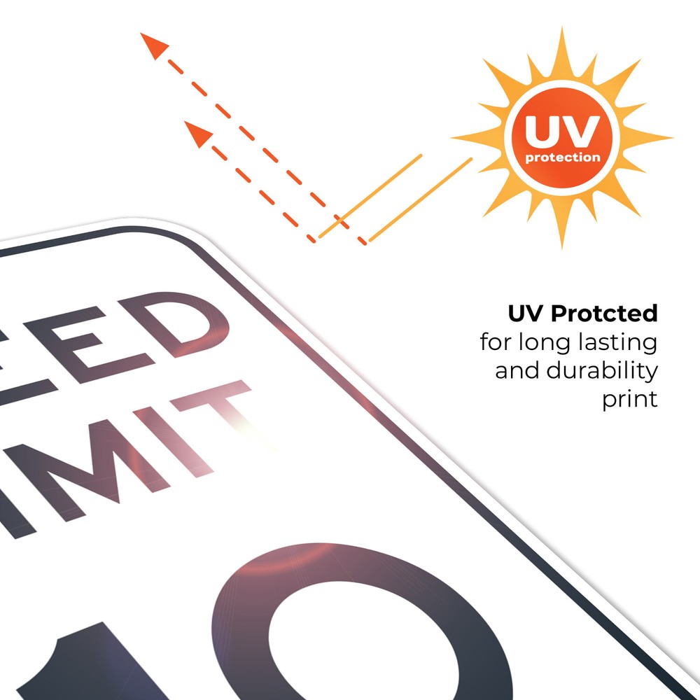 Speed Limit 10 MPH Sign,