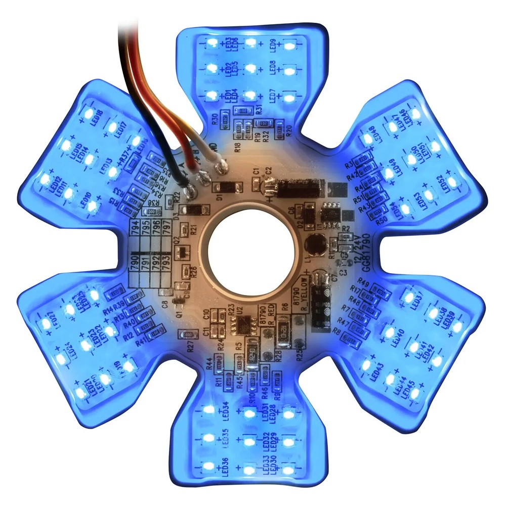 (1) Red/Blue 54 LED Duel Function Air Cleaner Light For Peterbilt Kenworth