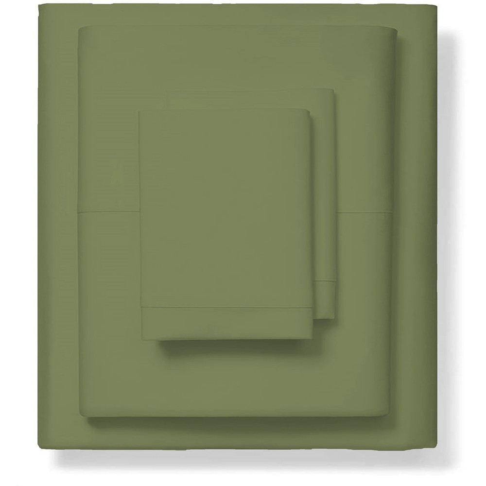 Soft Bedding 1000 - 1200 Thread Count 100% Cotton Moss Solid Select Item