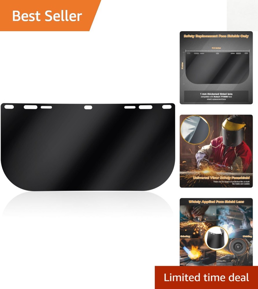 Tinted Full Face Shield Replacement Lens – Scratch-Resistant for All Activities