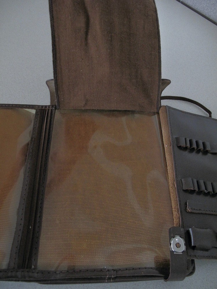 Russian Soviet Military Officer Pilot Map leather bag 1985 Планшет офицера