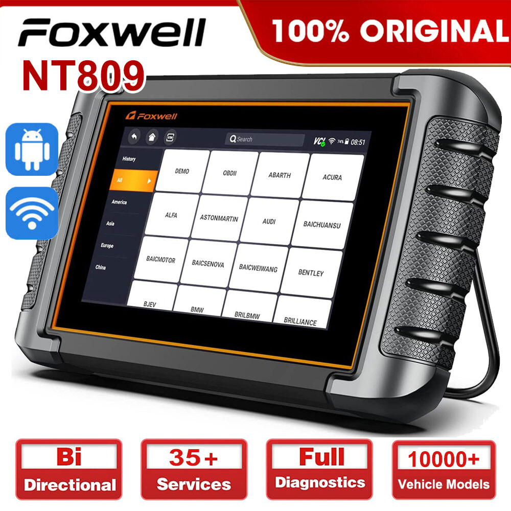 NT809 All System OBD2 Scanner Code Reader Bidirectional ABS SRS Diagnostic Tool