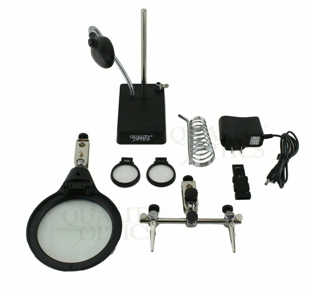 Quality Optics Dual-Power Multi-Purpose Helping Hands Station
