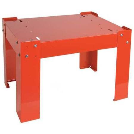 Durham Mfg 304-17 Base For Slide Rack Cabinet,D 16 1/4,Red