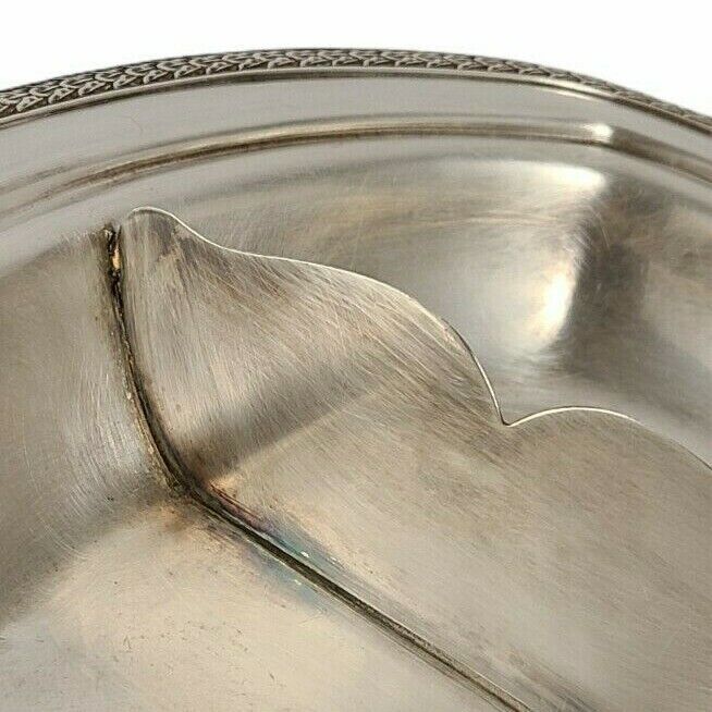 Vintage Silverplate Divided Bowl Oblong Rectangle Serving Dish - Keystonewear