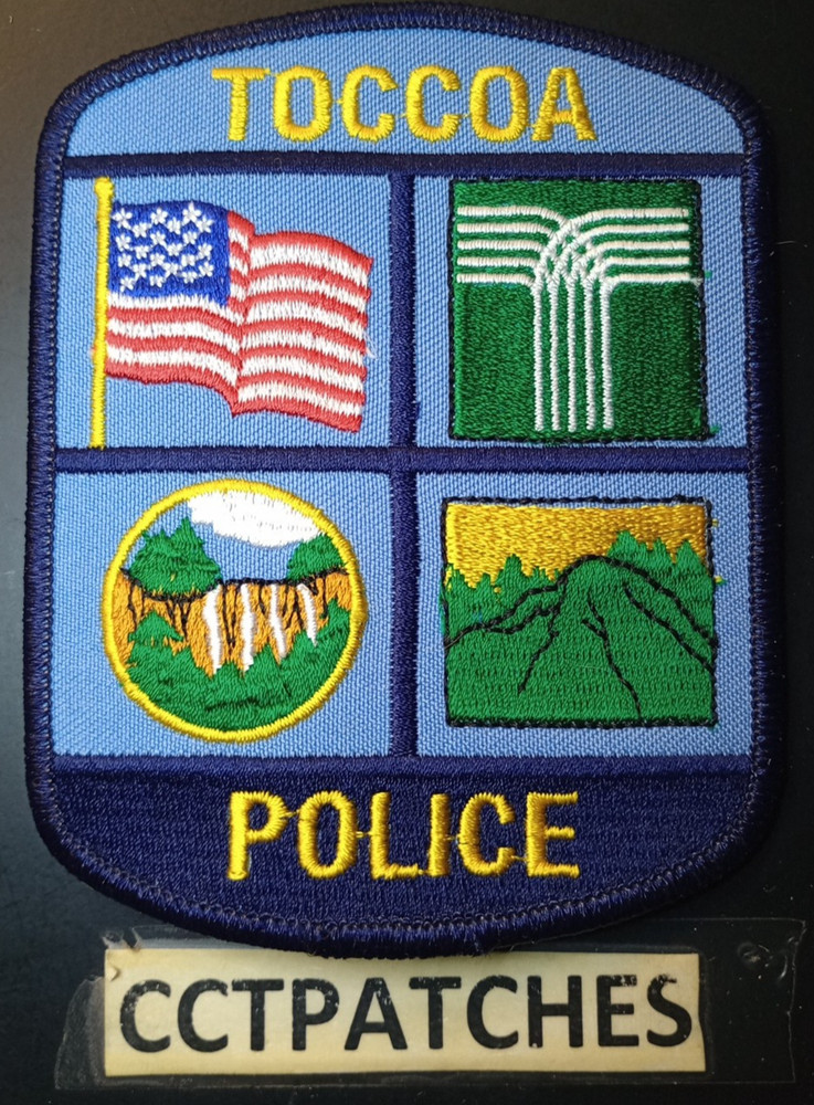 TOCCOA, GEORGIA POLICE SHOULDER PATCH GA